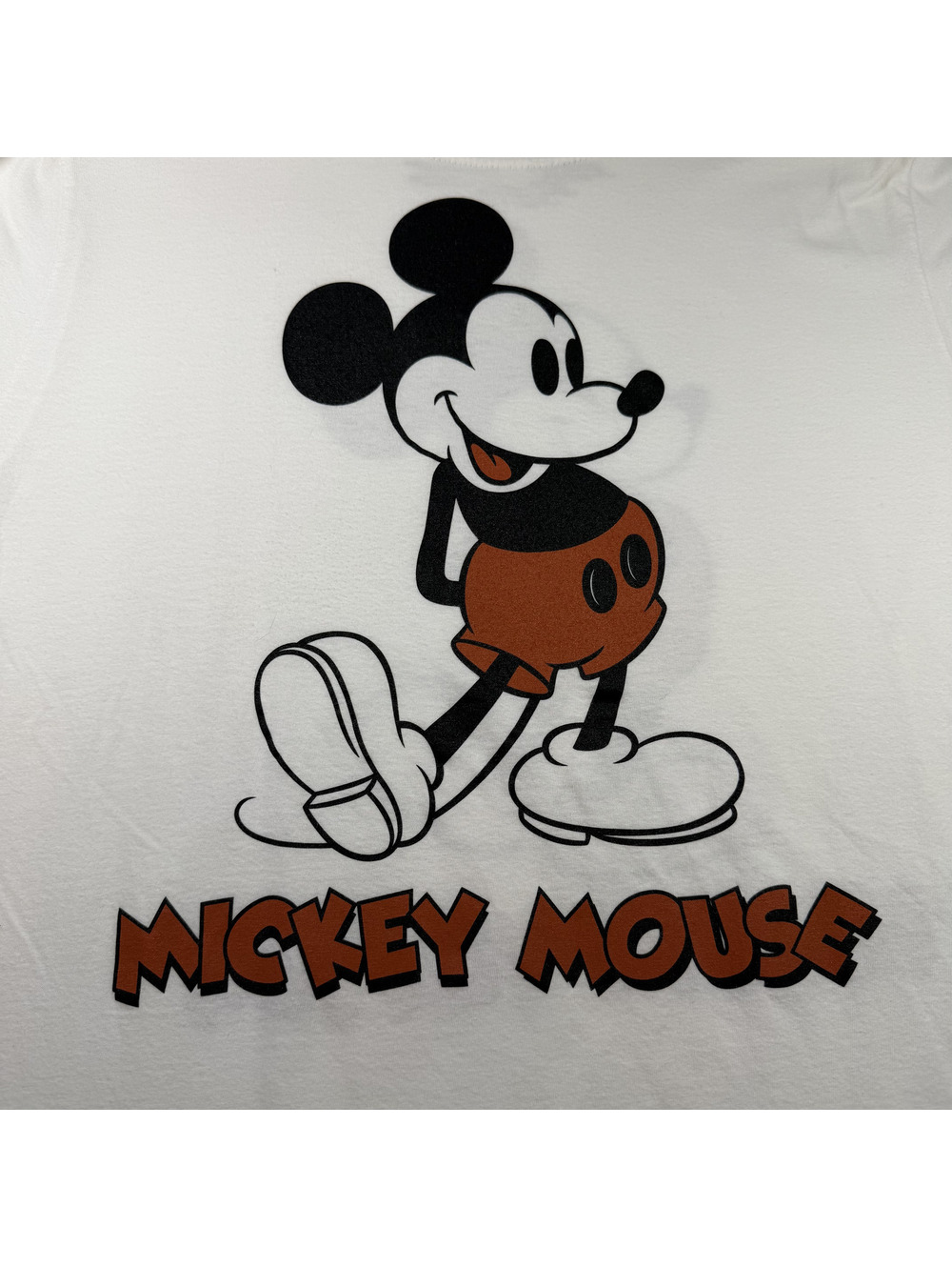 Disney T-Shirt Vintage Style Mickey Mouse Double Sided Mad Engine M JU10